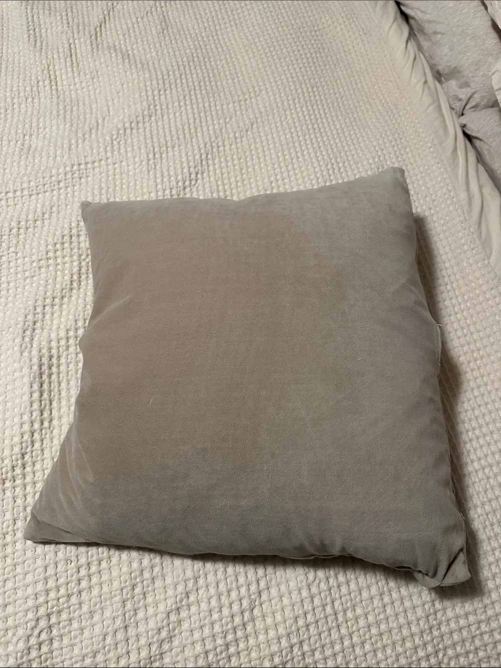 Target Pleated Accent Pillow in Taupe Beige